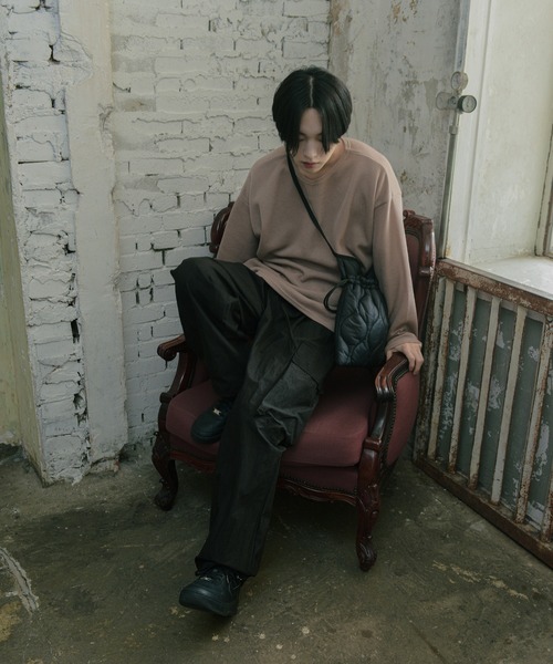 FOLLOWIN(フォロウィン)の「【UNISEX】ストリート3カラーバンディングストリングカーゴワイドパンツ(カーゴパンツ・メンズ・グレー/ネイビー/ブラック・FREE)」の21枚目の写真