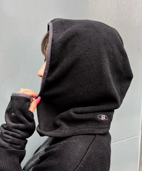 WHO'S WHO gallery（フーズフーギャラリー）の「【SLOPPY/スロッピー】Sロゴバラクラバ（ニットキャップ/ビーニー・レディース・アイボリー/ブラック・FREE）」の2枚目の写真