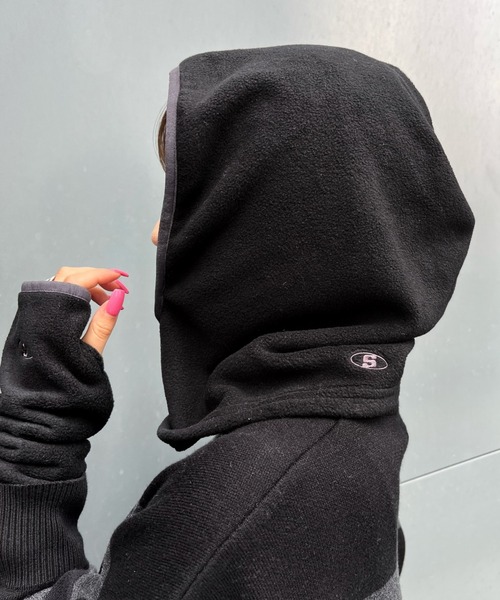 WHO'S WHO gallery（フーズフーギャラリー）の「【SLOPPY/スロッピー】Sロゴバラクラバ（ニットキャップ/ビーニー・レディース・アイボリー/ブラック・FREE）」の4枚目の写真