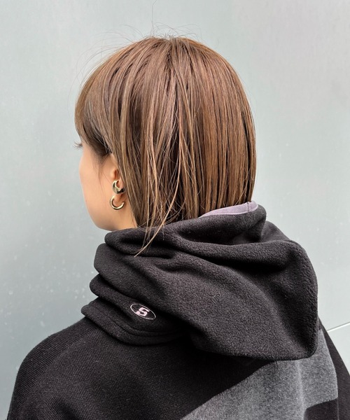 WHO'S WHO gallery（フーズフーギャラリー）の「【SLOPPY/スロッピー】Sロゴバラクラバ（ニットキャップ/ビーニー・レディース・アイボリー/ブラック・FREE）」の5枚目の写真