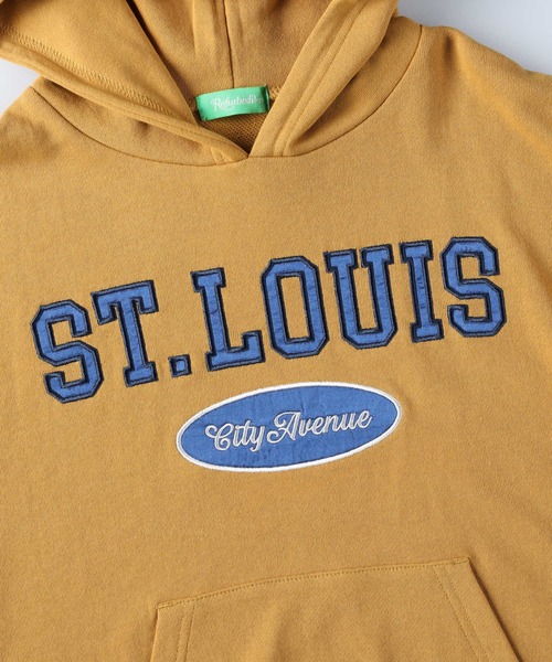 Right-on（ライトオン）の「【Refurbish】カレッジフードパーカー（パーカー・キッズ・イエロー/ブラック/グレー・105/120/130/140/150/160）」の9枚目の写真