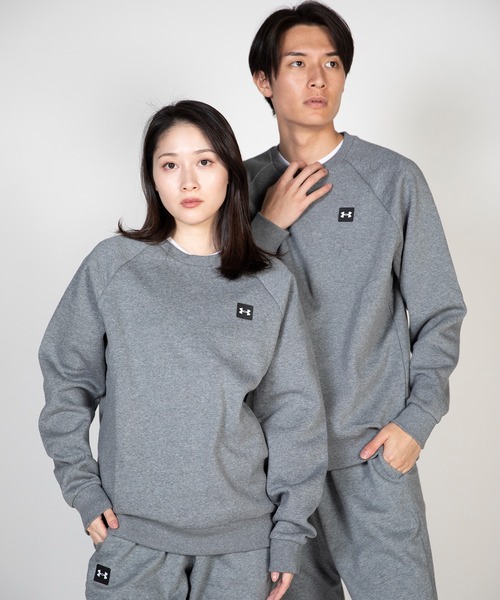 UNDER ARMOUR(アンダーアーマー)の「UAライバルフリース クルー(トレーニング/メンズ)(スウェット・メンズ・ネイビー/ダークグレー/ブラウン/ライトグレー/ブラック・XL/3XL/M/XXL/L/S)」の4枚目の写真