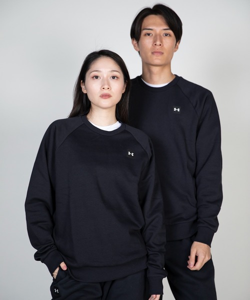 UNDER ARMOUR(アンダーアーマー)の「UAライバルフリース クルー(トレーニング/メンズ)(スウェット・メンズ・ネイビー/ダークグレー/ブラウン/ライトグレー/ブラック・XL/3XL/M/XXL/L/S)」の2枚目の写真