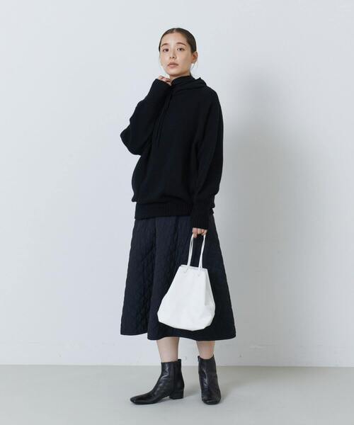 ADIEU TRISTESSE（アデュートリステス）の「レザー巾着（ハンドバッグ・レディース・ブラック/ホワイト・FREE）」の9枚目の写真