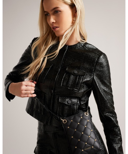 Ted Baker（テッドベーカー）の「PARTONN キルテッド マグノリア スタッズ ポーチ（ポーチ・レディース・ピンク系その他/ブラック・O/S）」の10枚目の写真