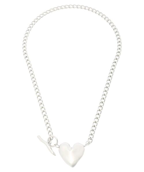 Green　Parks（グリーンパークス）の「・HALF TIME チェーンハートネックレス（ネックレス・レディース・ゴールド/シルバー・FREE）」の4枚目の写真