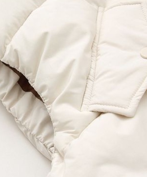 DIAVEL（ディアベル）の「フロントライン中綿ベスト（ダウンベスト・レディース・ホワイト/ブラック/ベージュ・M）」の4枚目の写真