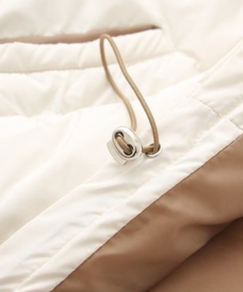 DIAVEL（ディアベル）の「フロントライン中綿ベスト（ダウンベスト・レディース・ホワイト/ブラック/ベージュ・M）」の15枚目の写真