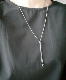 thank U more | 金属アレルギー対応 【サージカルステンレス】スネークチェーン ラリエット ネックレス(ネックレス)