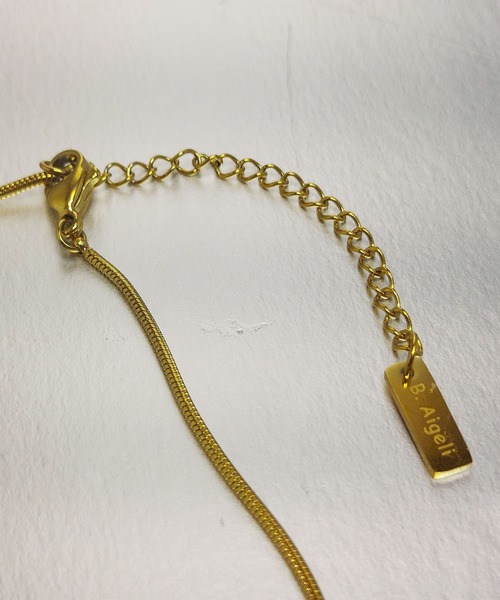 thank U more（サンキューモア）の「金属アレルギー対応 【サージカルステンレス】スネークチェーン ラリエット ネックレス（ネックレス・レディース・シルバー/ゴールド・FREE）」の9枚目の写真