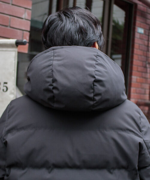 GLOSTER(グロスター)の「【GLOSTER ROAD/グロスターロード】ハイブリッドフードダウンジャケット 撥水加工 防風(ダウンジャケット/コート・メンズ・ブラック/ベージュ/グレー・M/L/XL)」の11枚目の写真