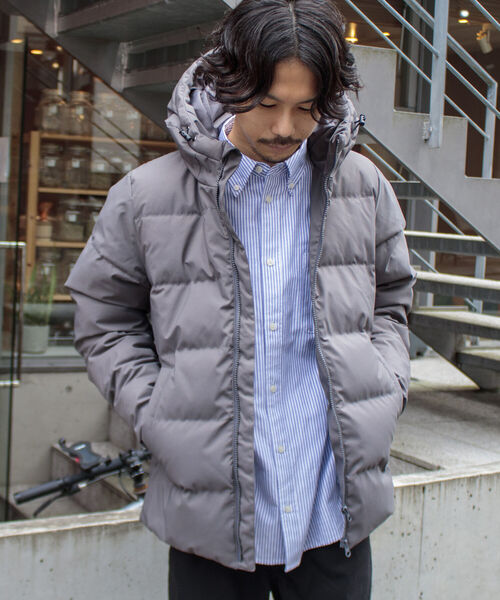 GLOSTER(グロスター)の「【GLOSTER ROAD/グロスターロード】ハイブリッドフードダウンジャケット 撥水加工 防風(ダウンジャケット/コート・メンズ・ブラック/ベージュ/グレー・M/L/XL)」の19枚目の写真