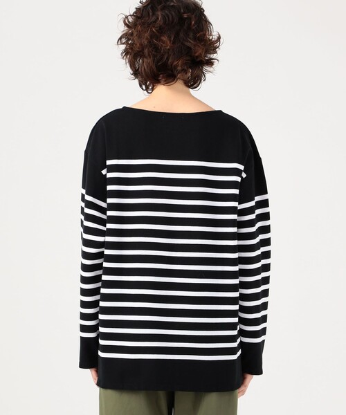 MACPHEE(マカフィー)の「コットンパネルボーダー バスクシャツ(Tシャツ/カットソー・レディース・ブラック系その他/ブルー系その他2・FREE)」の7枚目の写真