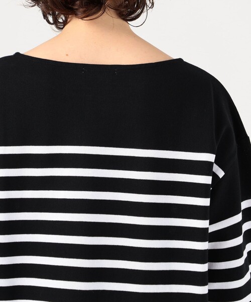 MACPHEE(マカフィー)の「コットンパネルボーダー バスクシャツ(Tシャツ/カットソー・レディース・ブラック系その他/ブルー系その他2・FREE)」の9枚目の写真