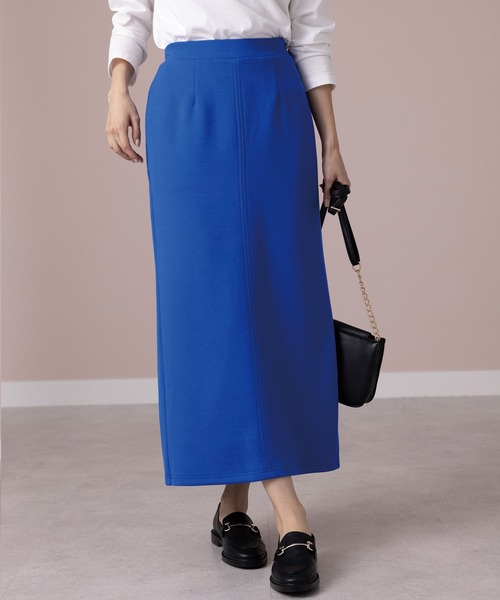 BELLUNA PLUS（ベルーナ）の「ストレッチ素材ペンシルデザインスカート（スカート・レディース・アイボリー/ロイヤルブルー/テラコッタ/ブラック/イエロー/ベージュ系・LARGE/X-LARGE/MEDIUM/SMALL）」の20枚目の写真