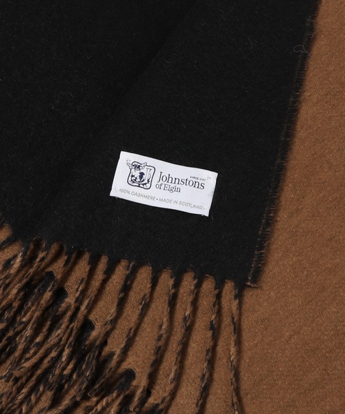 Johnstons of Elgin 100% カシミヤ マフラー キャメル Johnstons of