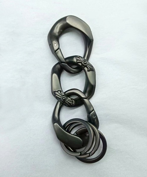 REVI CAST MADE(レヴィキャストメイド)の「REVI CAST MADE レビキャストメイド CONNECTING KEY RING キーリング(キーホルダー・メンズ・シルバー/ブラック・FREE)」の15枚目の写真