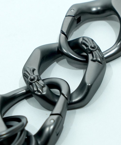REVI CAST MADE(レヴィキャストメイド)の「REVI CAST MADE レビキャストメイド CONNECTING KEY RING キーリング(キーホルダー・メンズ・シルバー/ブラック・FREE)」の17枚目の写真