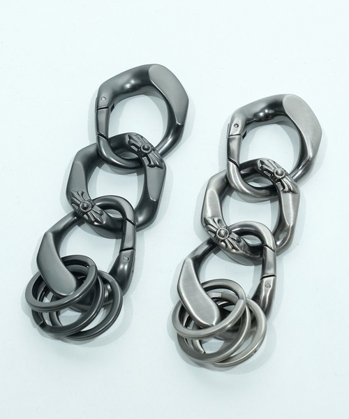 REVI CAST MADE(レヴィキャストメイド)の「REVI CAST MADE レビキャストメイド CONNECTING KEY RING キーリング(キーホルダー・メンズ・シルバー/ブラック・FREE)」の18枚目の写真