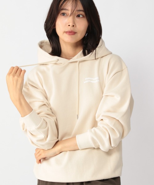 Traditional Weatherwear（トラディショナルウェザーウェア）の「BARNYARDSTORM / Traditional Weatherwear　裏毛パーカー（パーカー・レディース・グレー/オフホワイト・FREE）」の2枚目の写真