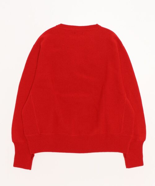 superNova.（スーパーノヴァ）の「Crew neck knit sweater（ニット/セーター・メンズ・レッド・S）」の2枚目の写真