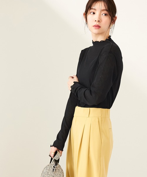 CHAN ME(チャンミ)の「シアースラブハイネックメロウプルオーバー(Tシャツ/カットソー・レディース・ブラック/ホワイト・MEDIUM/LARGE/X-LARGE)」の7枚目の写真