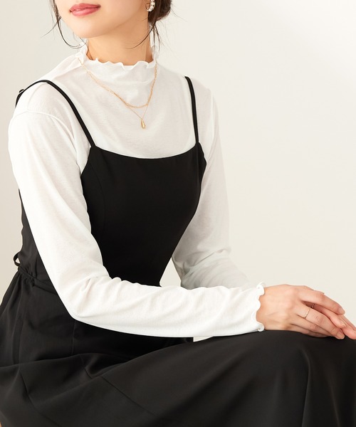 CHAN ME(チャンミ)の「シアースラブハイネックメロウプルオーバー(Tシャツ/カットソー・レディース・ブラック/ホワイト・MEDIUM/LARGE/X-LARGE)」の14枚目の写真