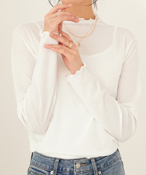 CHAN ME(チャンミ)の「シアースラブハイネックメロウプルオーバー(Tシャツ/カットソー・レディース・ブラック/ホワイト・MEDIUM/LARGE/X-LARGE)」の20枚目の写真