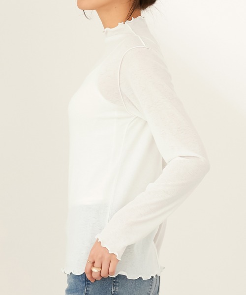 CHAN ME(チャンミ)の「シアースラブハイネックメロウプルオーバー(Tシャツ/カットソー・レディース・ブラック/ホワイト・MEDIUM/LARGE/X-LARGE)」の22枚目の写真