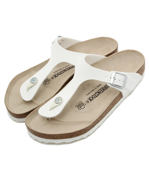BIRKENSTOCK（ビルケンシュトック）の「BIRKENSTOCKギゼ / [BIRKENSTOCK]GIZEH（サンダル・レディース・ホワイト/ブラック・37/36/38/39）」の2枚目の写真