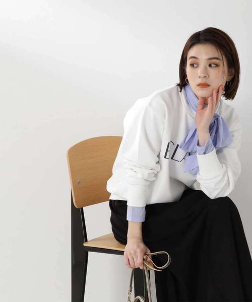 ナチュラルビューティーベーシック カットソー プルオーバー 無地 長袖 M 黒 中古ナチュラルビューティーベーシック カットソー プルオーバー