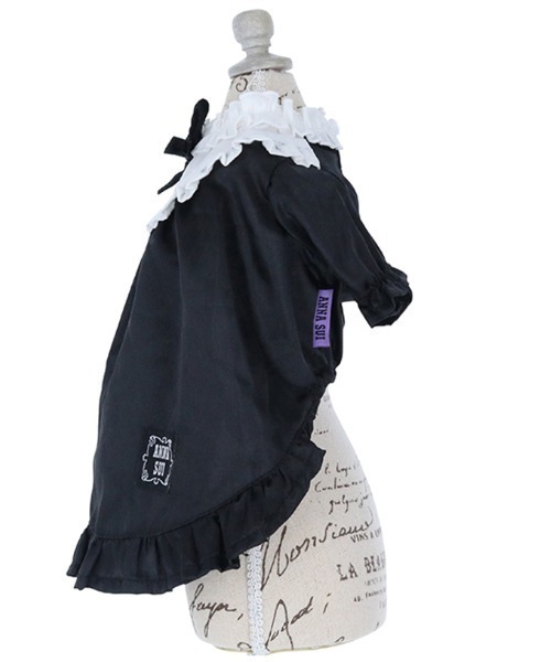 ANNA SUI(アナスイ)の「ANNA SUI/サテンワンピース(ペットウェア・レディース・ブルー/ブラック・2L/M/S/XS/L/2XS/2M)」の5枚目の写真