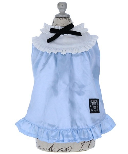 ANNA SUI(アナスイ)の「ANNA SUI/サテンワンピース(ペットウェア・レディース・ブルー/ブラック・2L/M/S/XS/L/2XS/2M)」の7枚目の写真