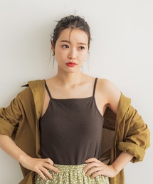 OUT BRA アメリカンスリーブカップ付きキャミソール
