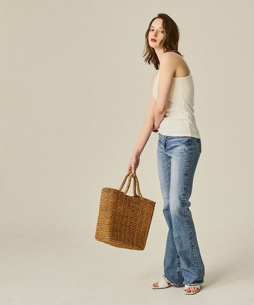 coca（coca）（コカ）の「OUT BRA　アメリカンスリーブカップ付きキャミソール（キャミソール・レディース・ライトグリーン/ブラウン/アイボリー/ブラック・S/M/L）」の12枚目の写真