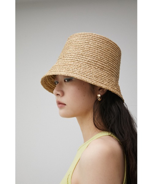 AZUL by moussy(アズールバイマウジー)の「RAFFIA BUCKET HAT/ラフィアバケットハット(ハット・レディース・ベージュ/ブラック・FREE)」の11枚目の写真