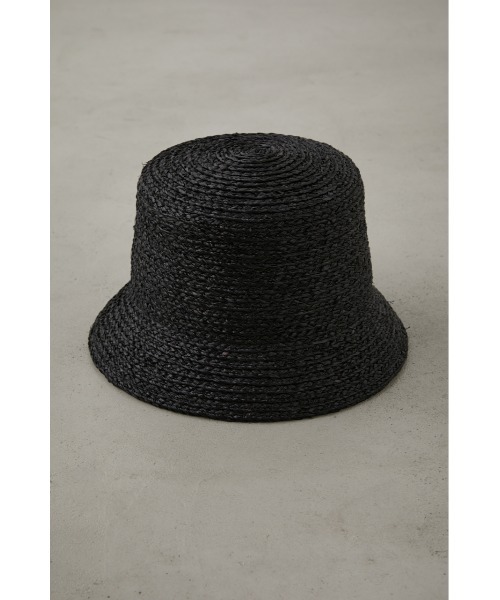 AZUL by moussy(アズールバイマウジー)の「RAFFIA BUCKET HAT/ラフィアバケットハット(ハット・レディース・ベージュ/ブラック・FREE)」の14枚目の写真