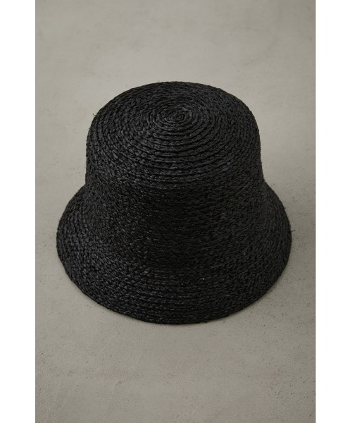 AZUL by moussy(アズールバイマウジー)の「RAFFIA BUCKET HAT/ラフィアバケットハット(ハット・レディース・ベージュ/ブラック・FREE)」の6枚目の写真