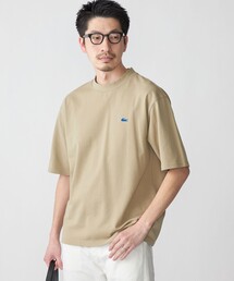 【SHIPS別注】LACOSTE: リラックスフィット モックネック Tシャツ