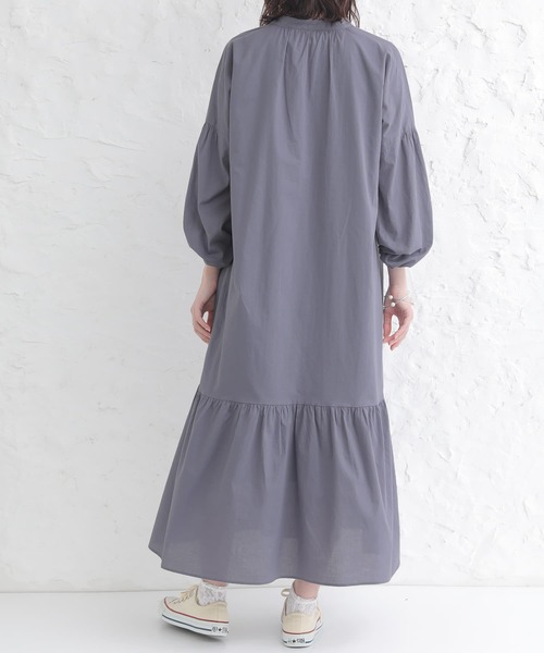 n'OrLABEL（ノアールレーベル）の「【廃盤】『コットンボイルティアードワンピース』（ワンピース・レディース・ネイビー/ブラック/ライム・FREE）」の7枚目の写真