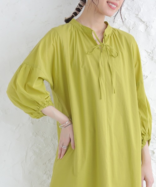 n'OrLABEL（ノアールレーベル）の「【廃盤】『コットンボイルティアードワンピース』（ワンピース・レディース・ネイビー/ブラック/ライム・FREE）」の9枚目の写真