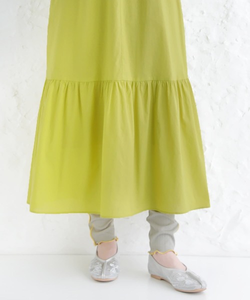 n'OrLABEL（ノアールレーベル）の「【廃盤】『コットンボイルティアードワンピース』（ワンピース・レディース・ネイビー/ブラック/ライム・FREE）」の10枚目の写真