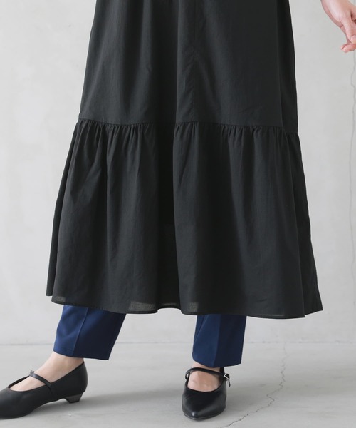 n'OrLABEL（ノアールレーベル）の「【廃盤】『コットンボイルティアードワンピース』（ワンピース・レディース・ネイビー/ブラック/ライム・FREE）」の13枚目の写真