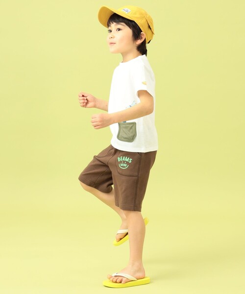 BEAMS mini（ビームスミニ）の「BEAMS mini / メッシュ ポケット 昆虫 Tシャツ 23（90～130cm）（Tシャツ/カットソー・キッズ・オフホワイト/ライトグレー/イエロー・100/110/120/130/90）」の10枚目の写真