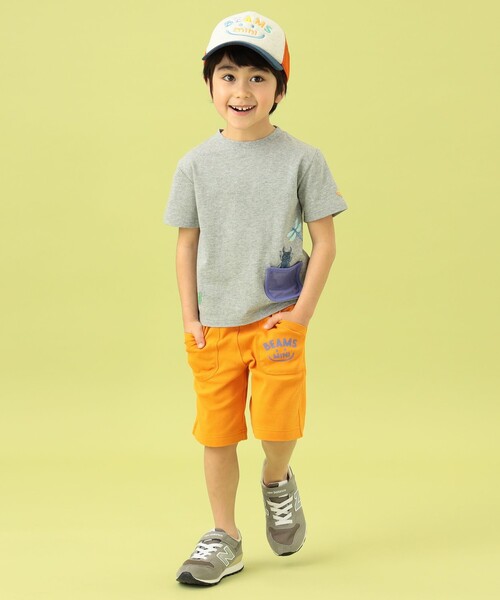 BEAMS mini（ビームスミニ）の「BEAMS mini / メッシュ ポケット 昆虫 Tシャツ 23（90～130cm）（Tシャツ/カットソー・キッズ・オフホワイト/ライトグレー/イエロー・100/110/120/130/90）」の12枚目の写真