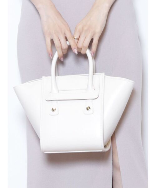 MERCURYDUO(マーキュリーデュオ)の「フェイクレザーミニトート(トートバッグ・レディース・ブラウン/ブラック/アイボリー・FREE)」の2枚目の写真