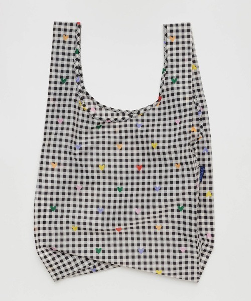 BAGGU（バグー）の「BAGGU Standard Bag（エコバッグ/サブバッグ・レディース・オレンジ系その他/グリーン×ピンク/レモンイエロー/ピンク系その他/モスグリーン/ピンク系その他2/ピンク系その他3/ピンク/ダークカーキ/ブルー系1/ブラック×ホワイト/ネイビー×ホワイト/グリーン系その他/ブルー系その他/ホワイト系その他/イエロー/ピンク系その他4・FREE）」の3枚目の写真