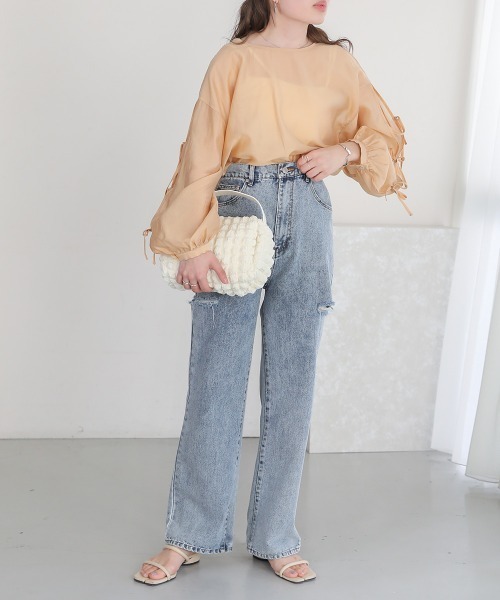 Bab(バブ)の「ぽこぽこショルダーバッグ(ショルダーバッグ・レディース・アイボリー/ブラック・ONESIZE)」の8枚目の写真