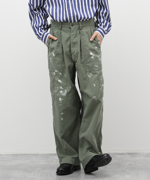 marka(マーカ)の「【MARKA / マーカ】 BAKER PANTS PAINTED M23A-08 PT11C(カーゴパンツ・メンズ・ホワイト/カーキ・2)」の2枚目の写真
