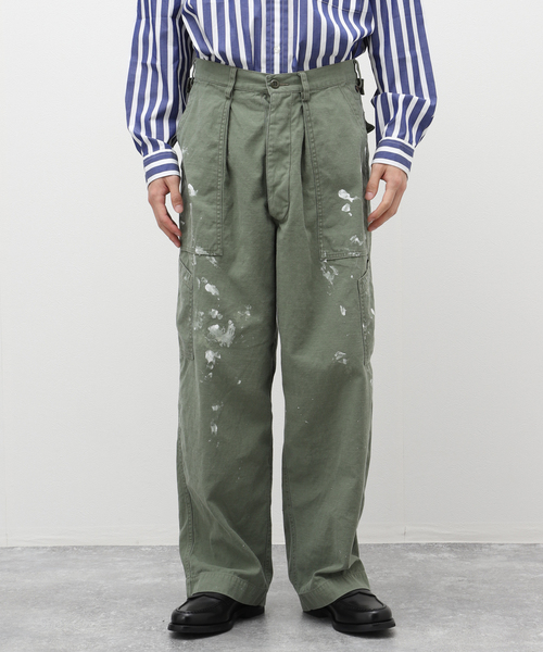 marka(マーカ)の「【MARKA / マーカ】 BAKER PANTS PAINTED M23A-08 PT11C(カーゴパンツ・メンズ・ホワイト/カーキ・2)」の7枚目の写真